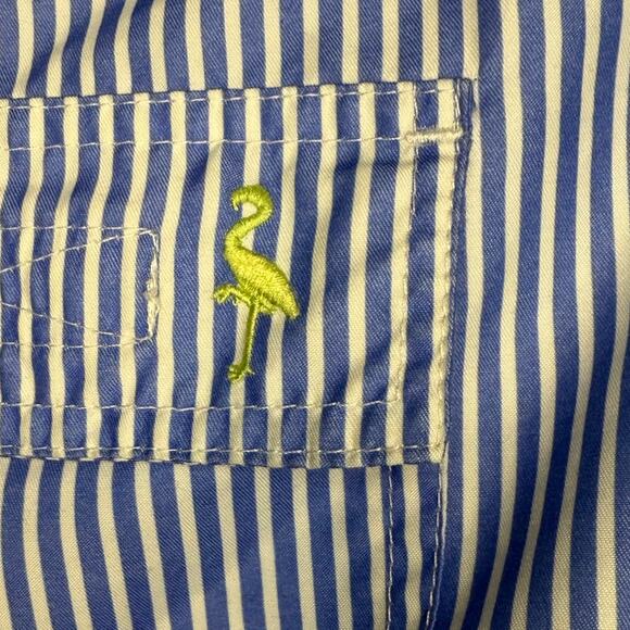 Tailorbyrd Swim Trunks Men’s Large Blue White Stripe Quick Dry Board Shorts - Picture 3 of 11